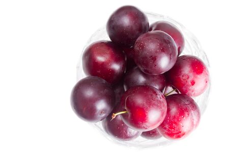 Ripe cherry-plumの写真素材