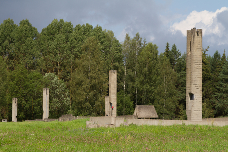 KHATYN, BELARUS - JULY 30: Memorial complex "Khatyn" on Belarusian villages destroyed by the Nazis during the Second World War on July 30, 2016 in Khatyn.のeditorial素材