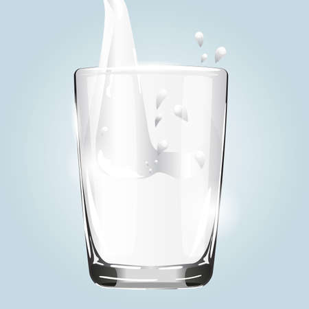 a glas of milkのイラスト素材