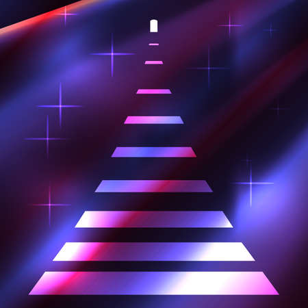 the unknown roadのイラスト素材