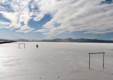 Football in Salinas Grandesの写真素材