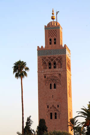 Kutubia Mosque in Marrakech, Moroccoの写真素材