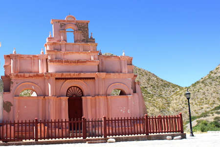 Old church of Seclantas cemetery, Salta province, Argentinaの写真素材