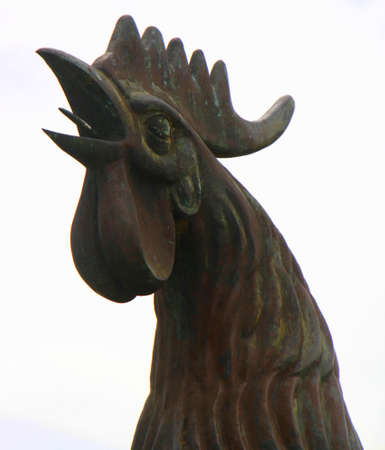 The rooster, icon of the city of Moron, Cubaの写真素材