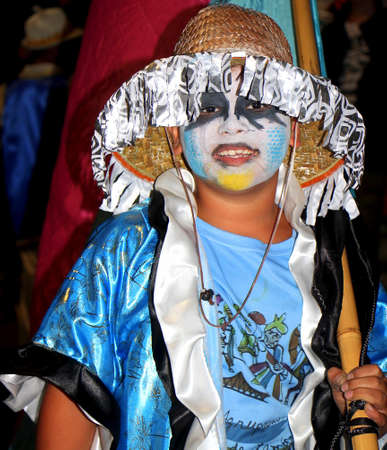 Carmelo, Uruguay, March 03, 2019. All the joy of carnival in the streets of Carmelo.のeditorial素材