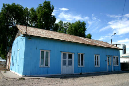 Typical houses of San Antonio Oeste, Rio Negro, Argentinaの写真素材