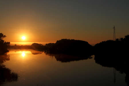 Sunrise in Carmelo, Uruguay.の写真素材