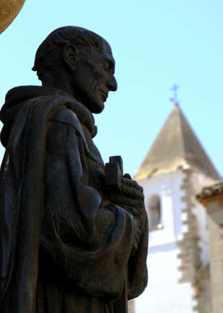 Santa Maria square in Caceres, Spainの写真素材