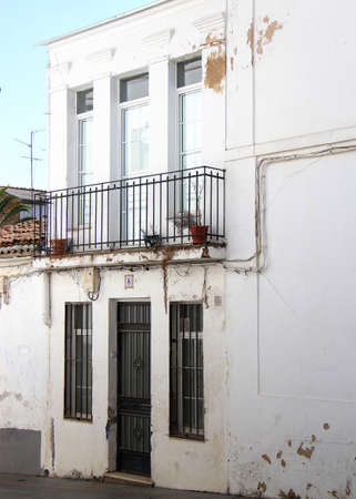 Old houses of Caceres city, Spainの写真素材