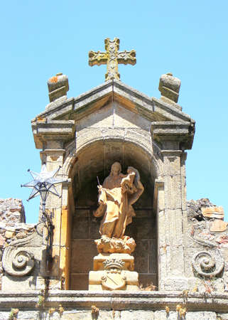Arch of Star, Caceres old city, Spainの写真素材
