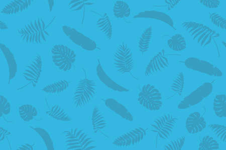 Seamless tropical leaf pattern design