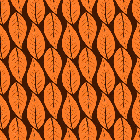 Artistic seamless pattern with abstract leaves designのイラスト素材