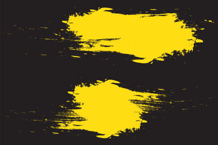 Yellow painted grunge abstract backgroundのイラスト素材