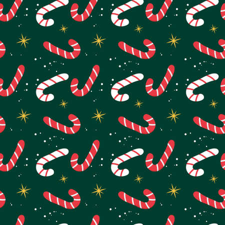 Seamless pattern background with christmas designのイラスト素材