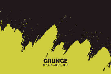 Yellow painted grunge abstract backgroundのイラスト素材