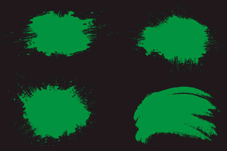 Green painted grunge abstract backgroundのイラスト素材