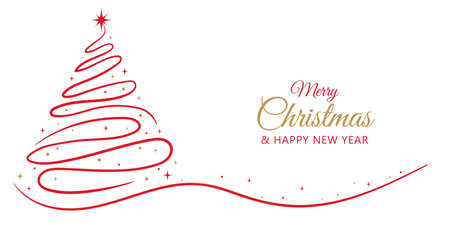 Modern merry christmas background designのイラスト素材