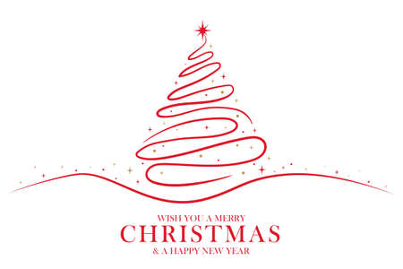 Hand drawn christmas backgroundのイラスト素材