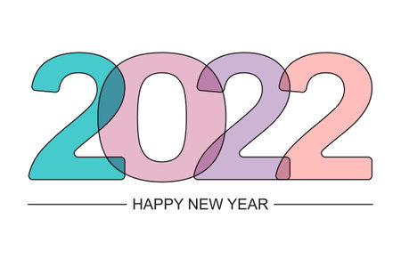 2022 new year illustration background designのイラスト素材