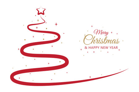 Hand drawn christmas backgroundのイラスト素材