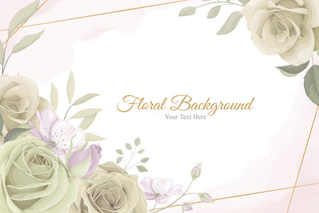 Beautiful flower background with soft colorsのイラスト素材