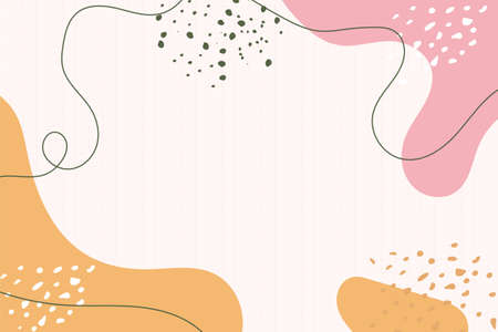 Modern colorful pastel gradient abstract shapes on memphis style background