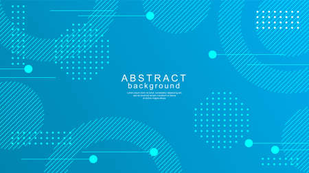 Modern blue background design with lines and dotsのイラスト素材