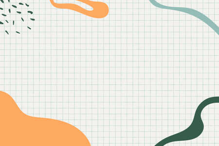 Modern colorful pastel gradient abstract shapes on memphis style backgroundのイラスト素材