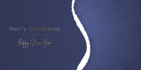 Christmas greeting background with paper designのイラスト素材