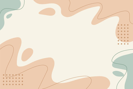 Hand drawn abstract background with flat designのイラスト素材