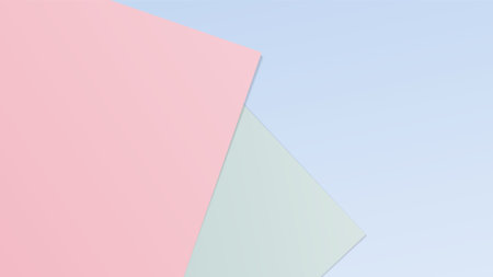 Colored paper background with geometric shapes in pastel coloursのイラスト素材