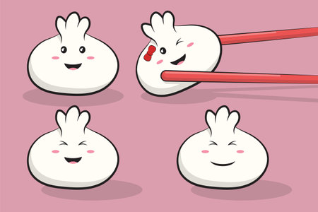 Chinese food vector illustrationのイラスト素材