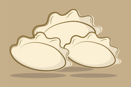 Chinese food vector illustration in flat designのイラスト素材