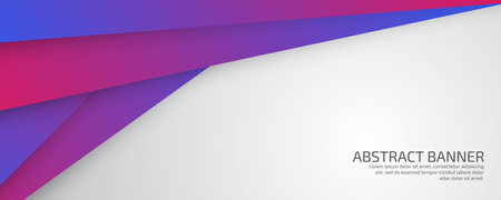 Geometric business style presentation banner designのイラスト素材