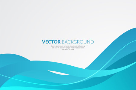 Modern wavy business style backgroundのイラスト素材