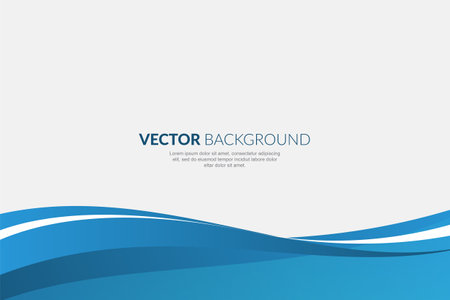 Modern wavy business style backgroundのイラスト素材