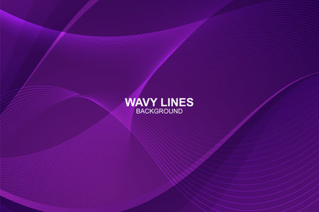 Abstract wavy lines background in vector designのイラスト素材