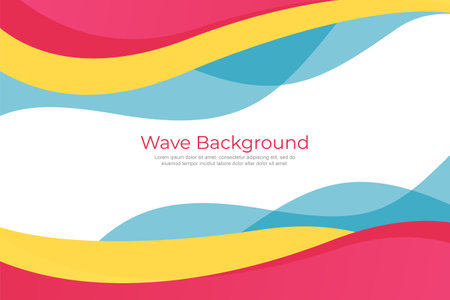 Abstract stylish wave vector backgroundのイラスト素材