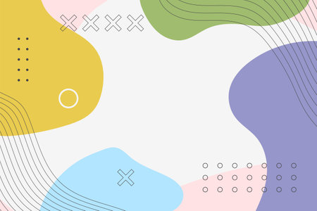 Colorful abstract background in flat designのイラスト素材