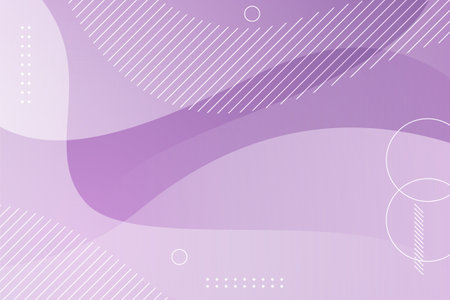 Abstract wavy shape background with geometric shape ornament in flat designのイラスト素材