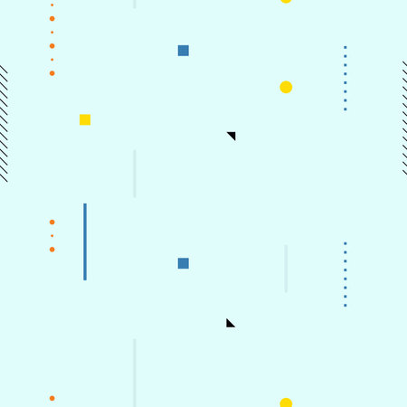 Soft colored memphis pattern design