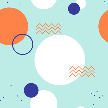 Soft colored memphis pattern design