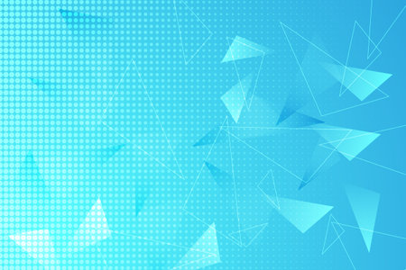 Flat geometric background design with triangle shapesのイラスト素材