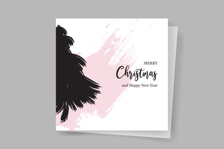 Christmas greeting card with unique ornamentsのイラスト素材