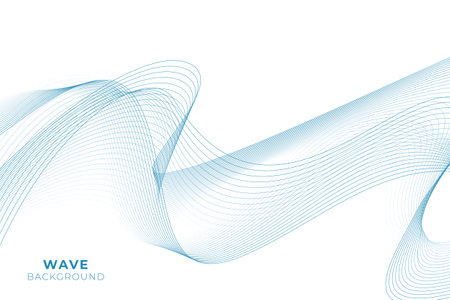 Abstract background with wavy line styleのイラスト素材