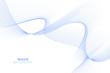 Abstract background with wavy line styleのイラスト素材