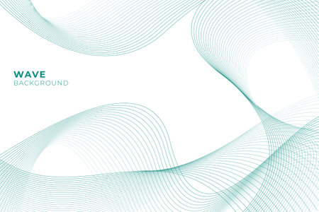 Abstract background with wavy line styleのイラスト素材
