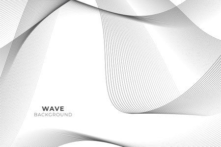Abstract background with wavy line styleのイラスト素材