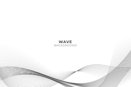 Abstract background with wavy line styleのイラスト素材