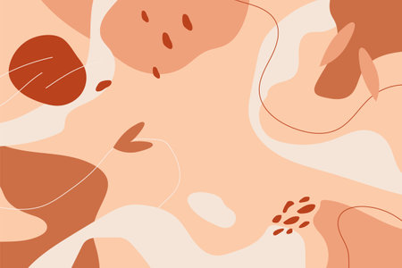 Hand drawn abstract terracotta backgroundのイラスト素材